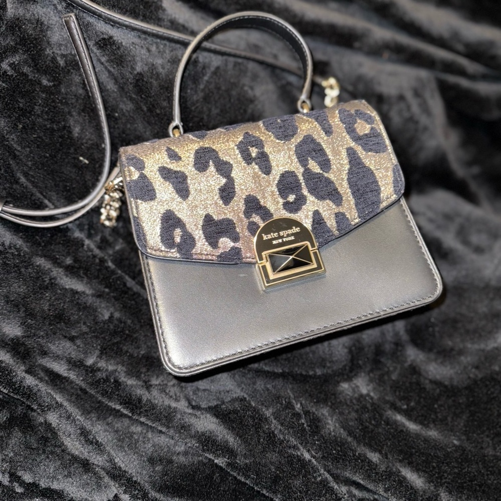 Kate Spade Black and Gold Mini Bag with Elegant Design